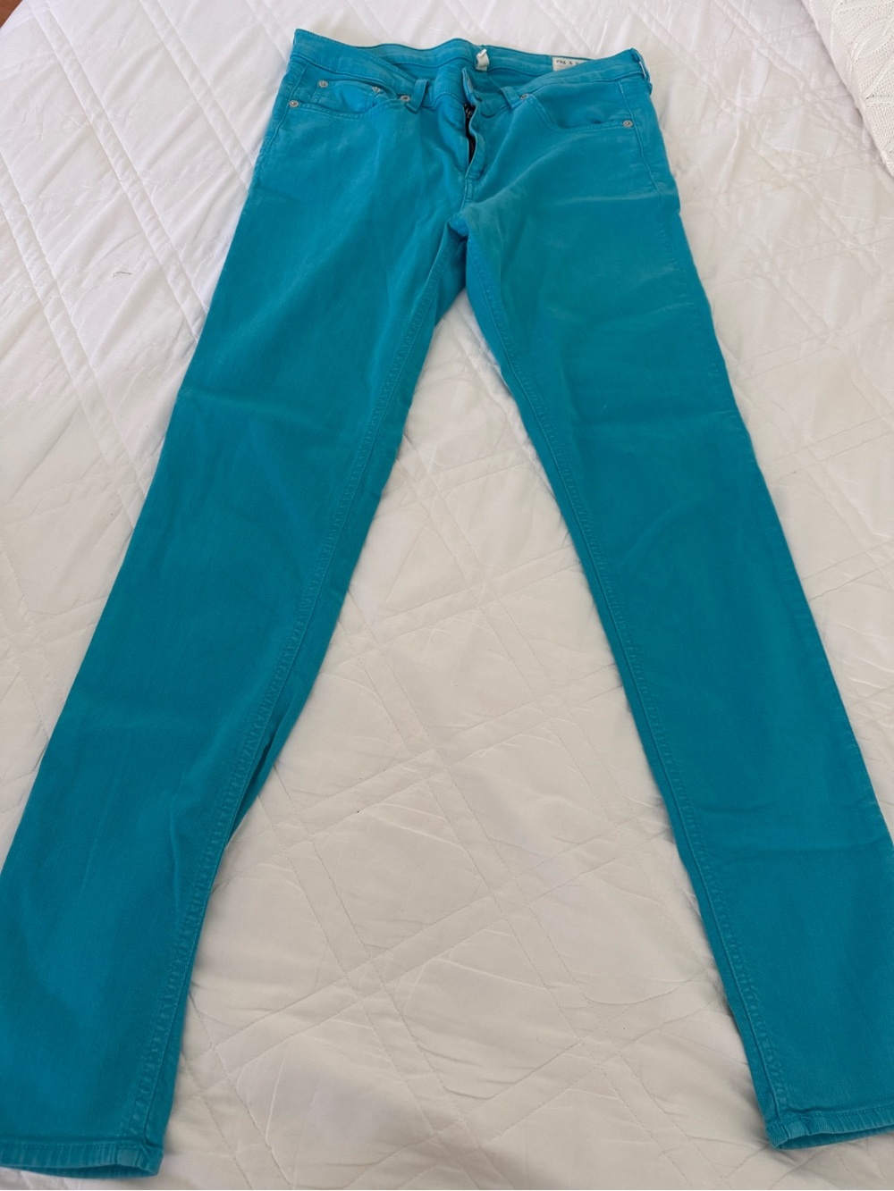 rag & bone Teal Skinny Jeans